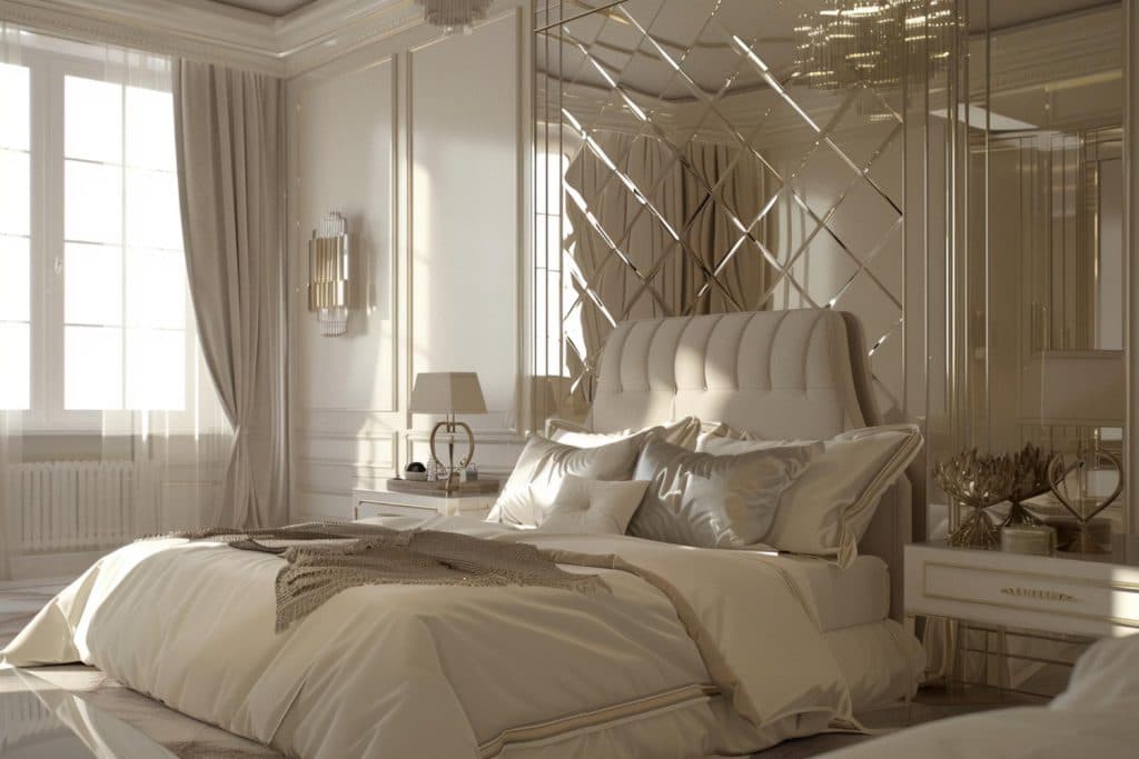 making a space feel open and inviting with cream color of furniture